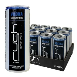 Rush Vodka Energy Drink blik (12x 250ml) Hot