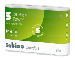 Satino Comfort Keukenrol 2 Laags 64 vel (8x 4 rol) Clearance