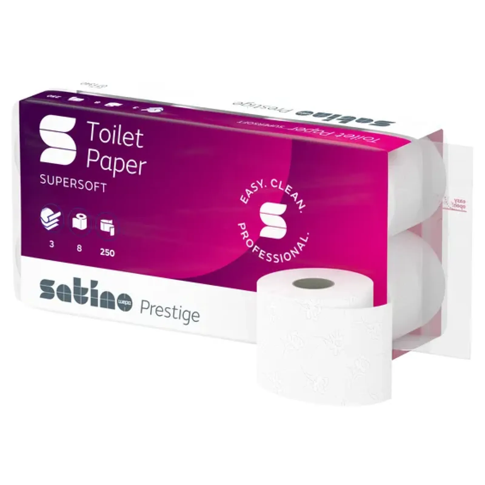 Satino prestige toiletpapier 3lgs (64x 250 vel)