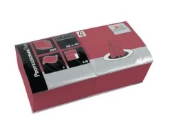 Merkloos Servet bordeaux rood cellulose 2 laags 33 cm 1/4 vouw fasana (250 stuks) Sale