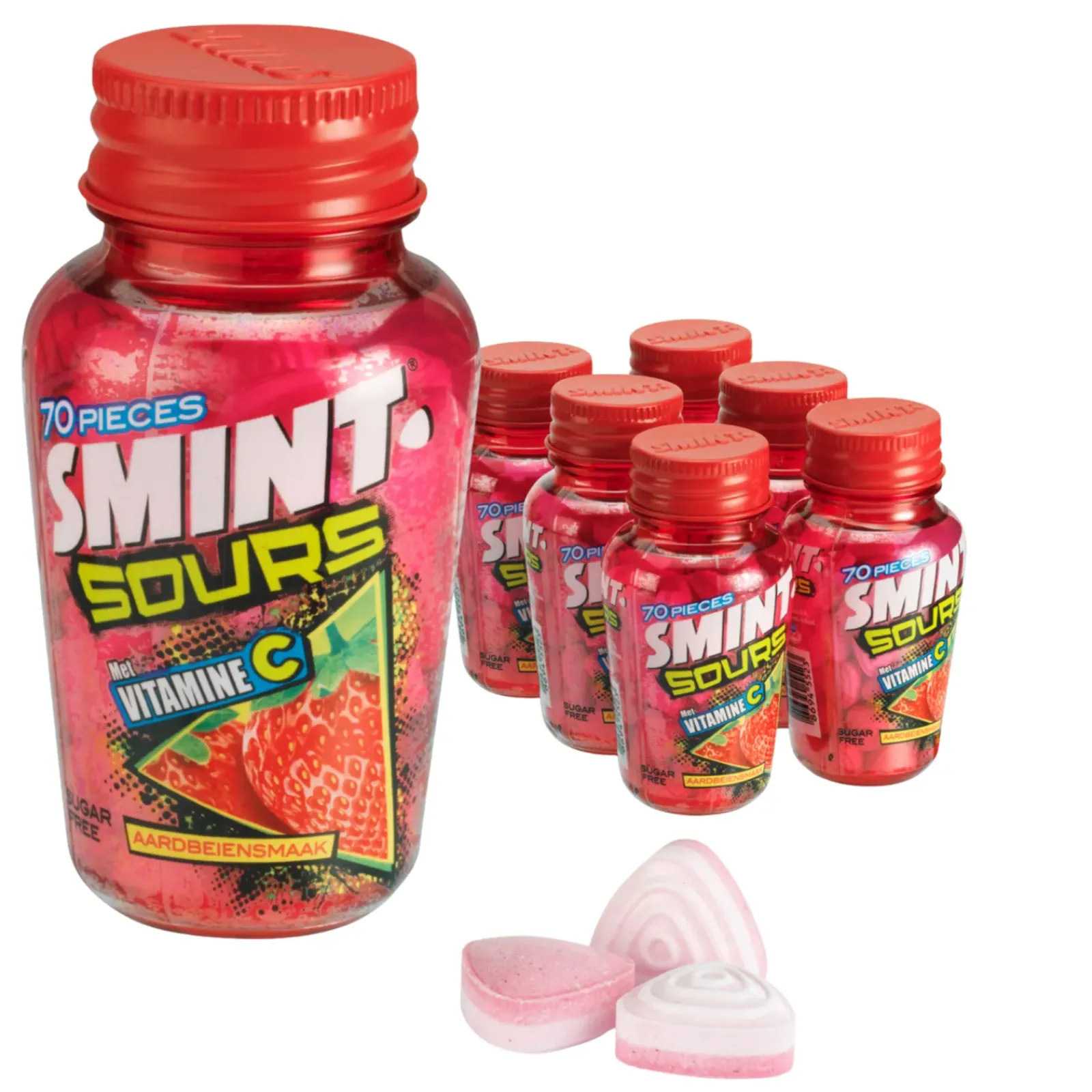 Smint Sours Aardbei Pot (6x 70 stuks) Discount