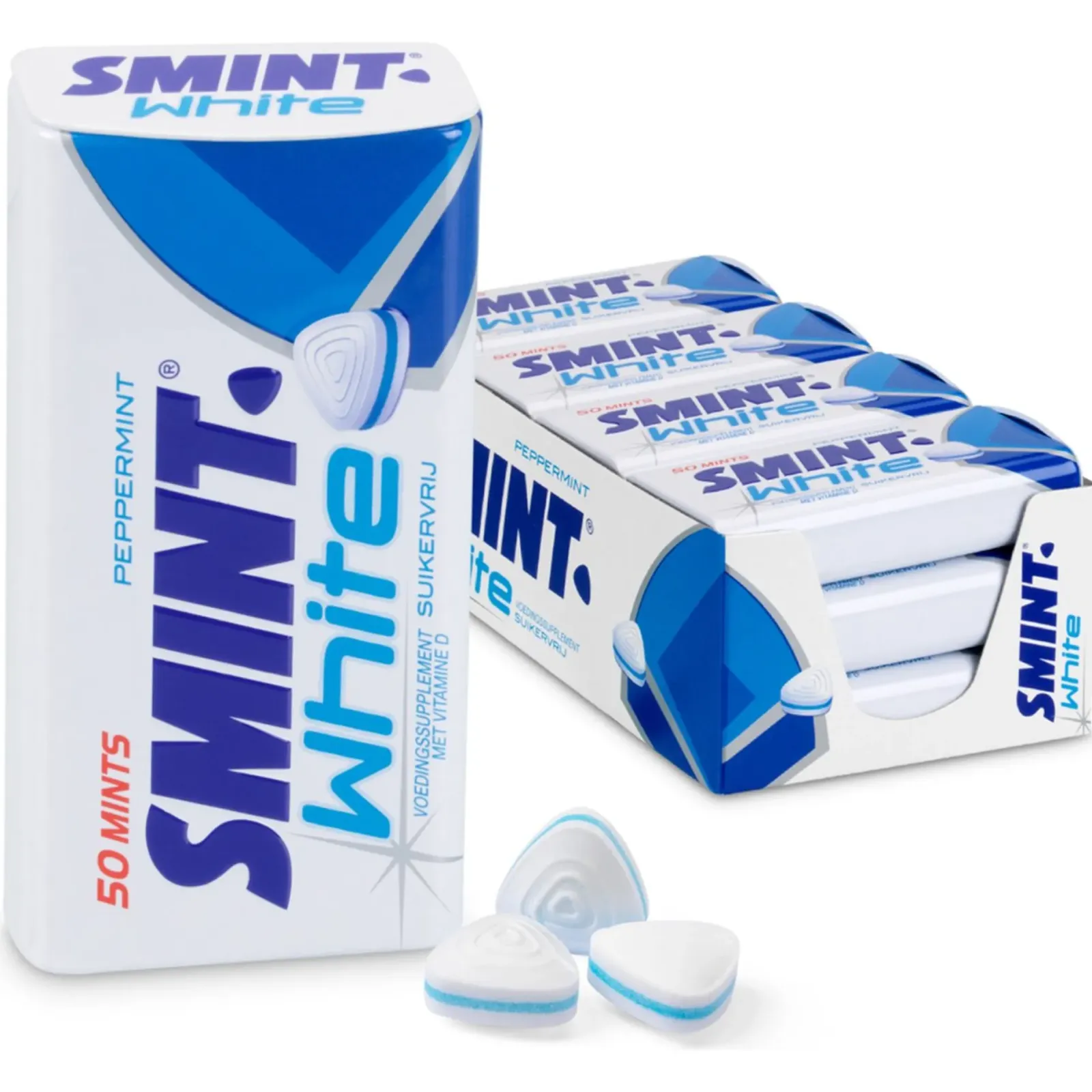 Smint White Peppermint Blikje (12x 35gr) Outlet