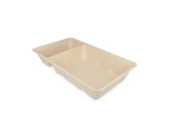 TakeAware Snackbakje A20 Bagasse PFAS-vrij (A14+saus) (500 stuks) Clearance