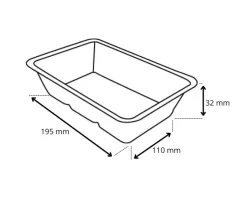 TakeAware Snackbakje A20 Bagasse PFAS-vrij (A14+saus) (500 stuks) Clearance