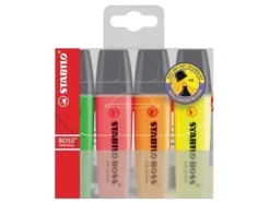 Stabilo BOSS ORIGINAL markeerstift, etui van (4 stuks) New