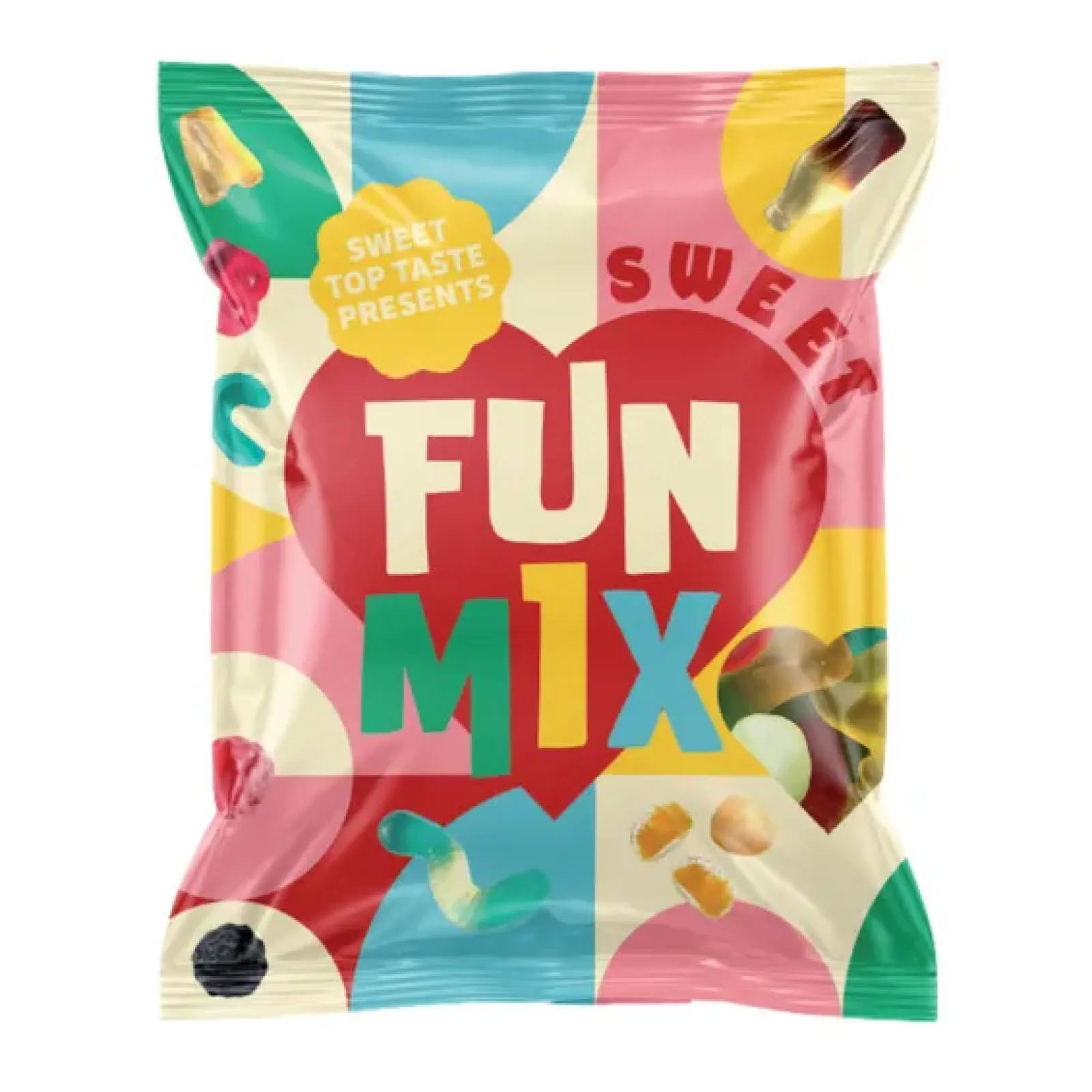 Sweet Top Taste sweet fun mix zakje (25x 100gr) Discount