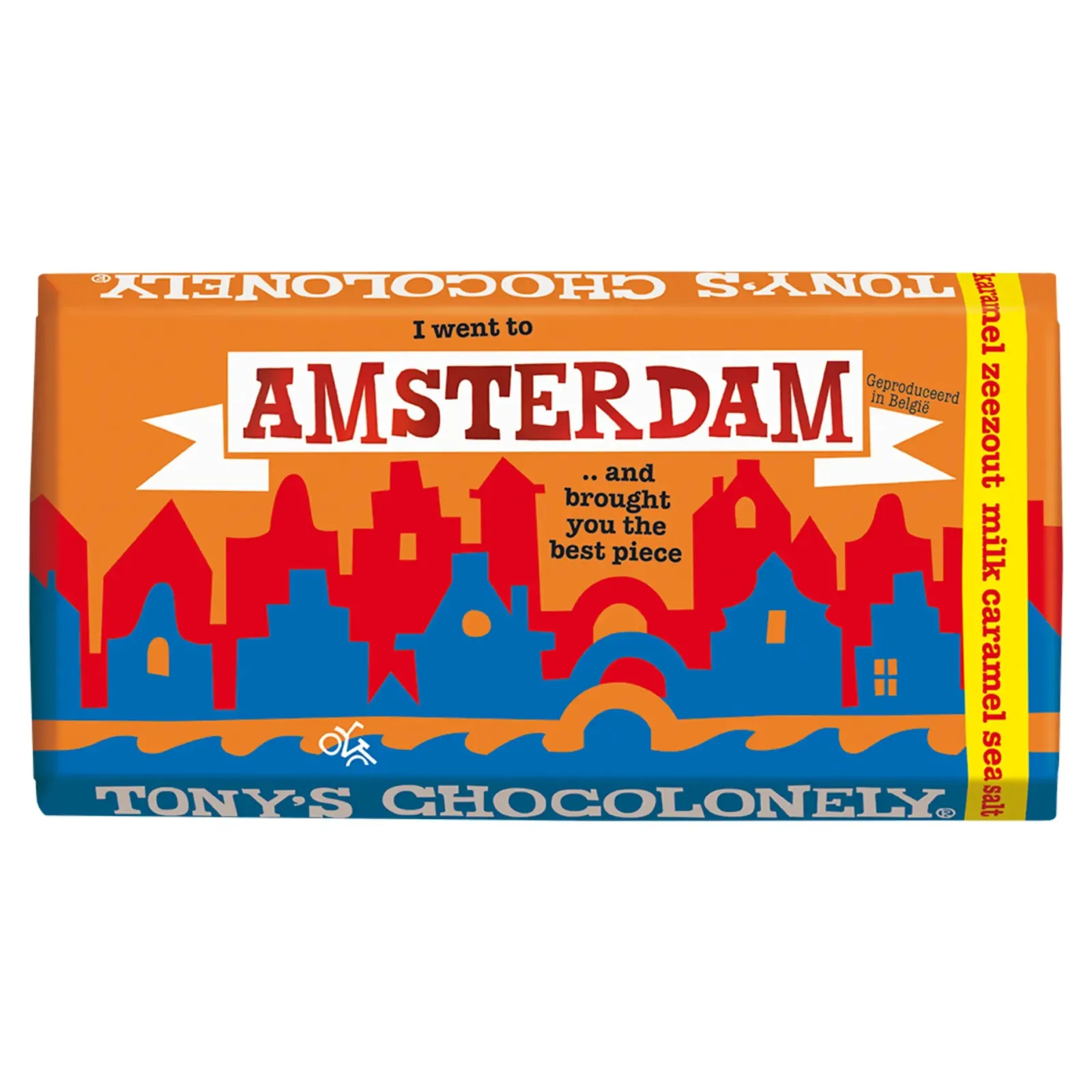 Tony's Chocolonely Tony’s Chocolonely Amsterdam Melk Karamel Zeezout (15x 180gr) Outlet