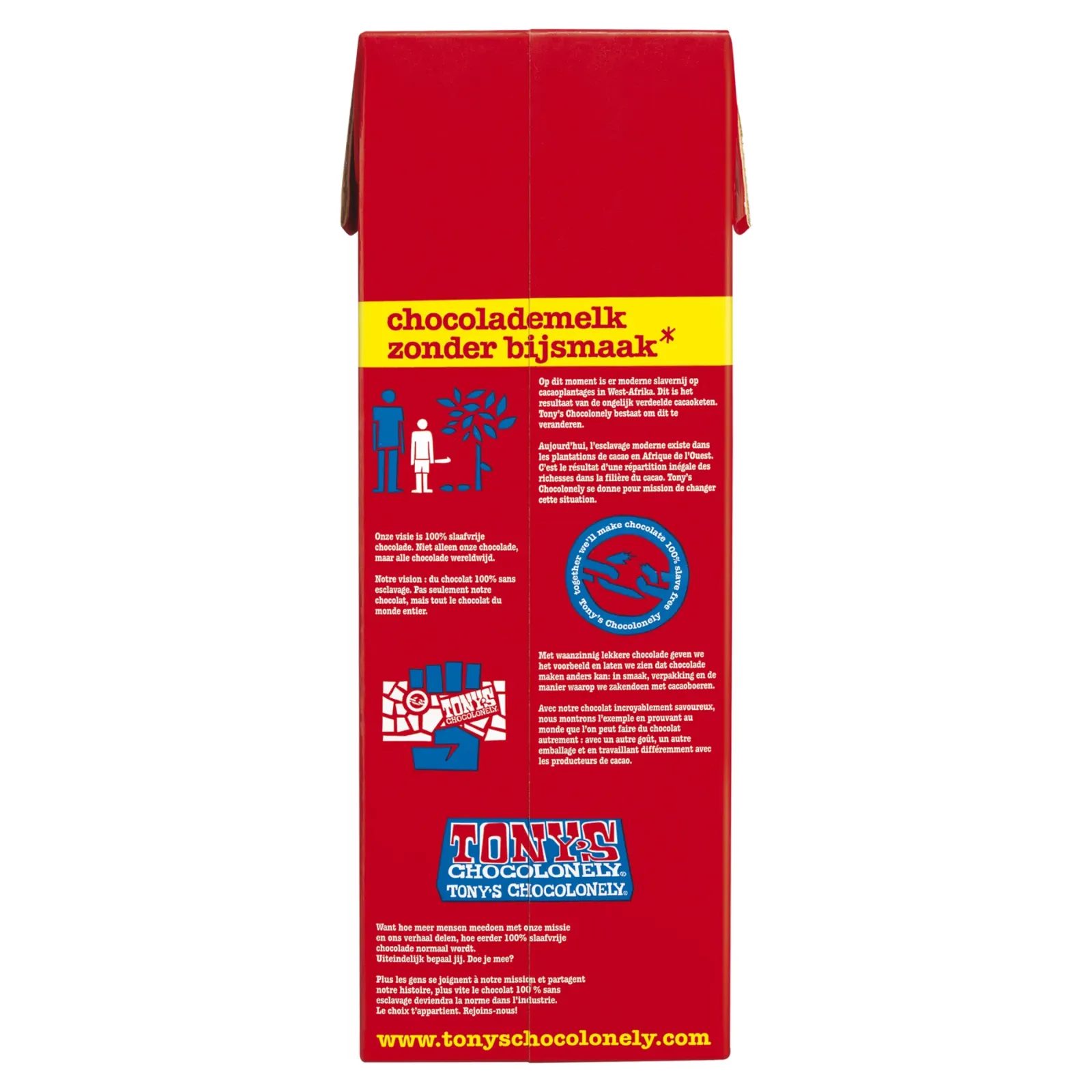 Tony's Chocolonely Tony’s Chocolonely Fairtrade Chocolademelk (8x 1 liter) Clearance