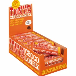 Tony's Chocolonely Tony’s Chocolonely Karamel & Zeezout (35x 47gr)