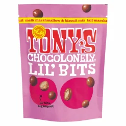 Tony's Chocolonely Tony’s Chocolonely Lil’ Bits Melk Marshmallow & Biscuit (8x 150gr) Best