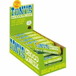 Tony's Chocolonely Tony’s Chocolonely Pure Chocolade Amandel Zeezout (35x 47gr) Best