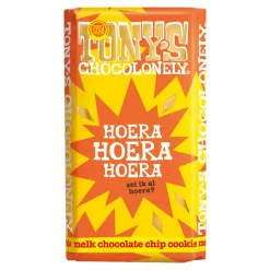 Tony's Chocolonely Tony’s Chocolonely Reep Hoera Melk Chocolate Chip Cookie (15x 180gr) Sale