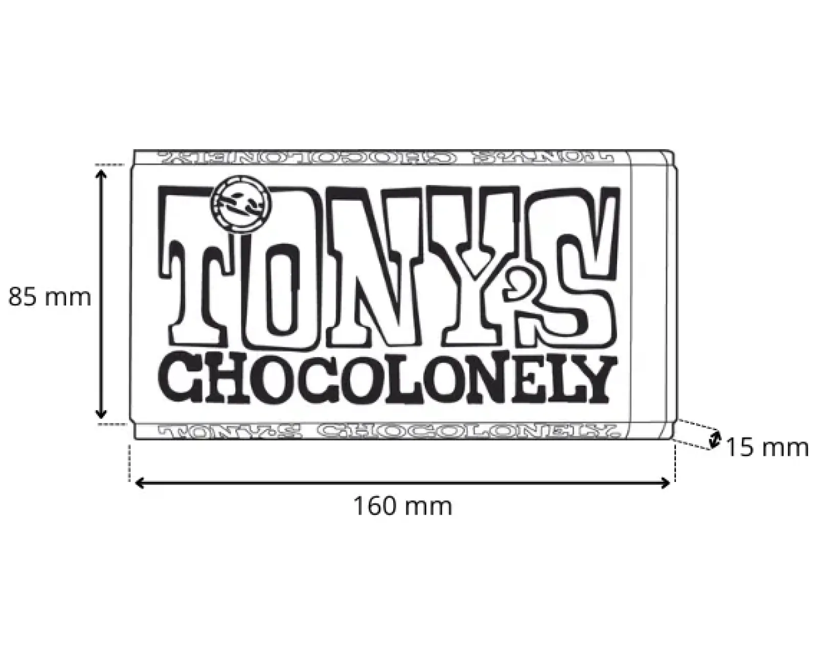 Tony's Chocolonely Tony’s Chocolonely Reep Melkchocolade Noga (15x 180gr) Hot