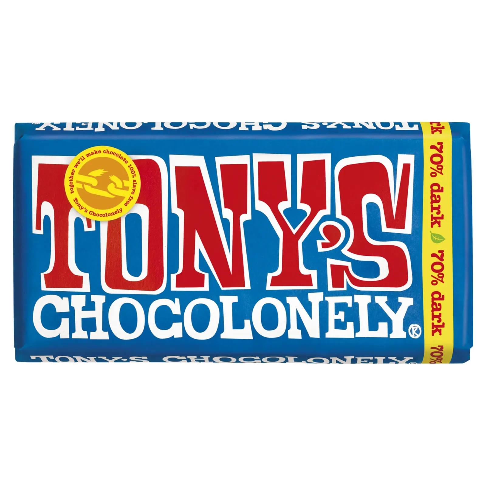 Tony's Chocolonely Tony’s Chocolonely Reep Pure Chocolade 70% (15x 180gr)