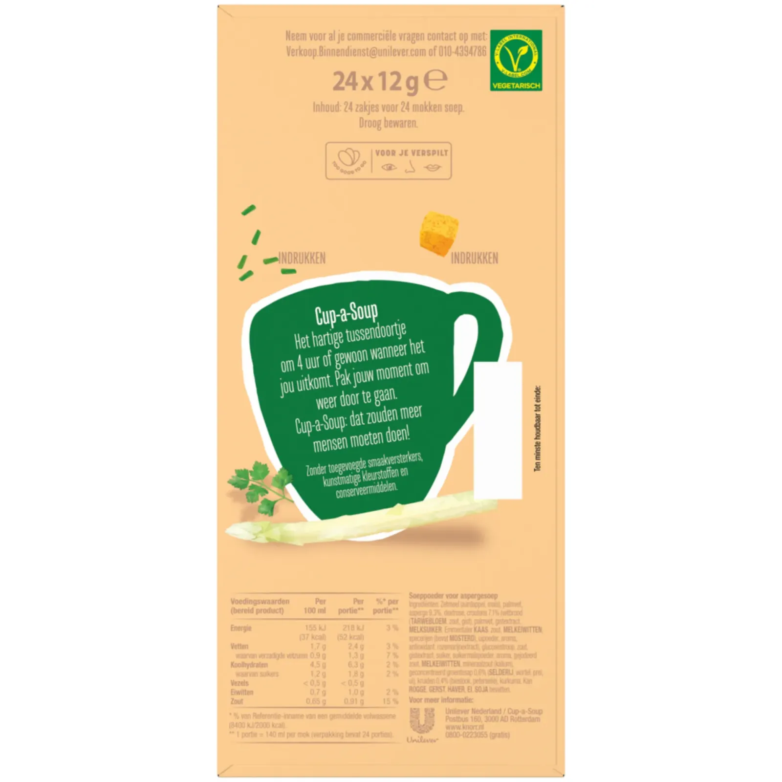 Cup-a-Soup Unox Asperge (24x 140ml) Best