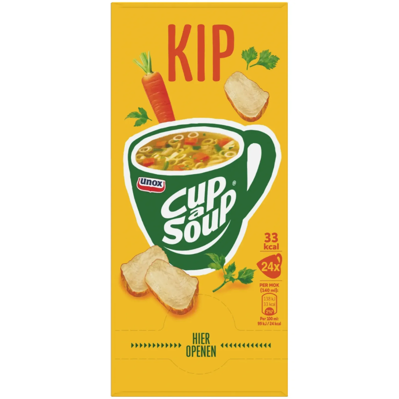 Cup-a-Soup Unox Kip (24x 140ml) New
