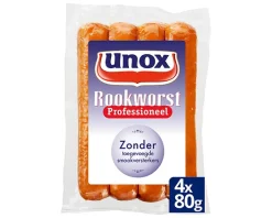 Unox Rookworst Professioneel (48x 80gr) Outlet