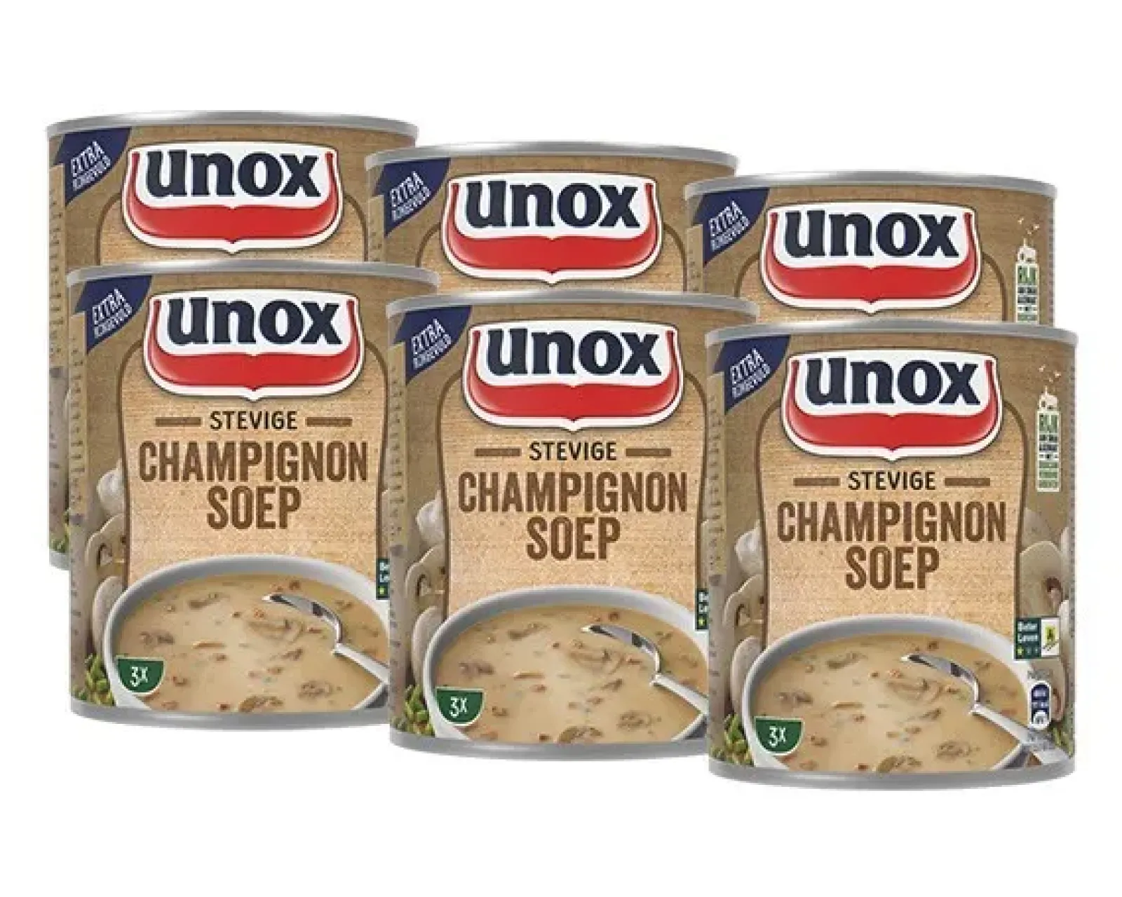 Unox Stevige Champignonsoep (6x 0,8 liter) Outlet