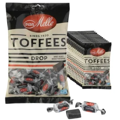 Van melle Toffees Drop Vegan Zak (12x225gr) Best