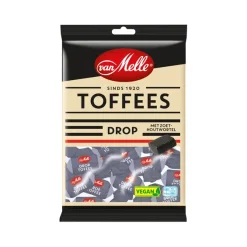 Van melle Toffees Drop Vegan Zak (12x225gr) Best