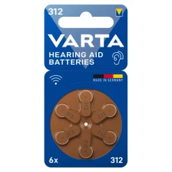 Varta Hoortoestelbatterijen 312 (10x 6 stuks) Outlet