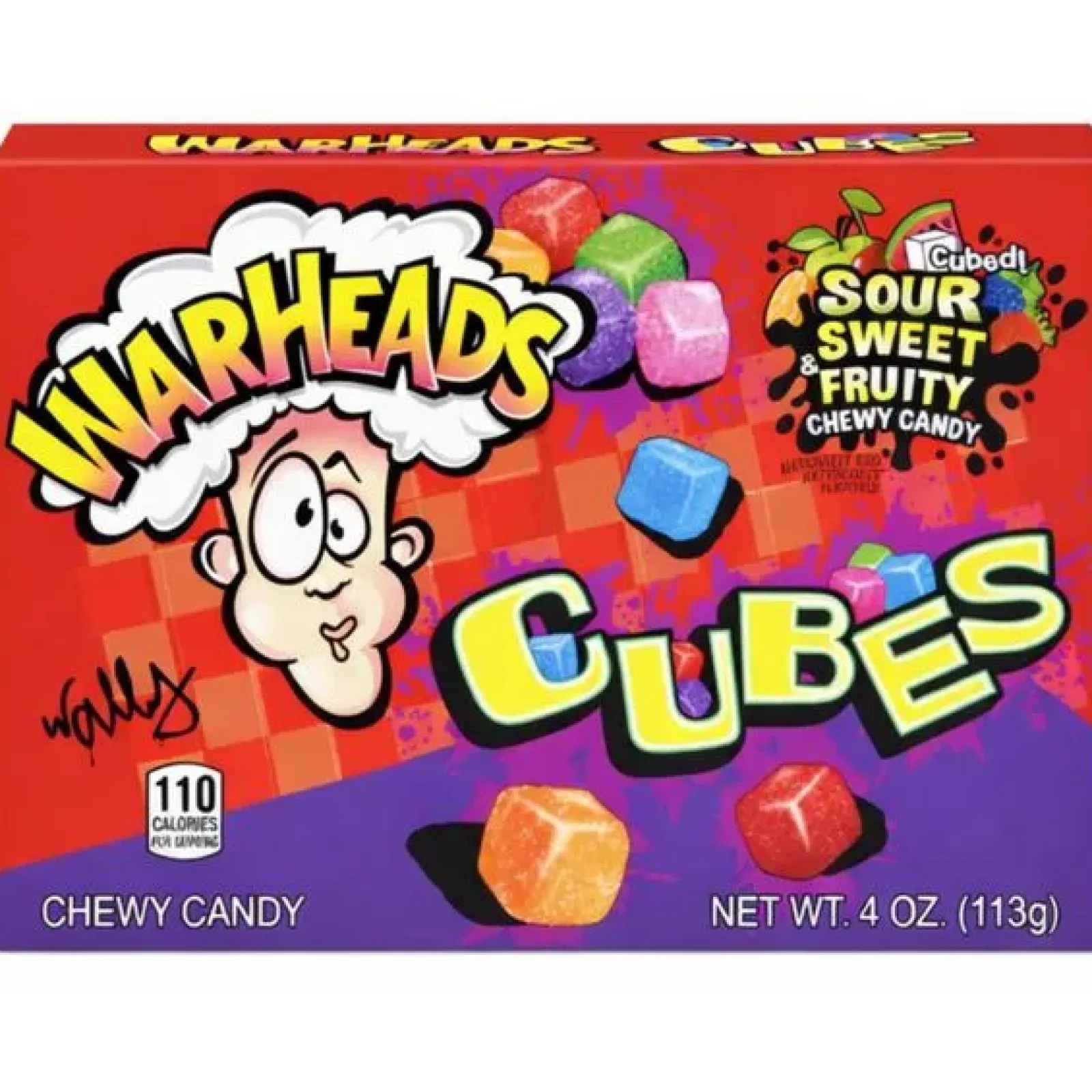Warheads chewy cubes doosje (12×85 gram) Outlet