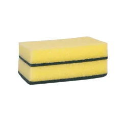 Wecoline Weco schuurspons geel/groen 150x90x30 mm (10 stuks) Best